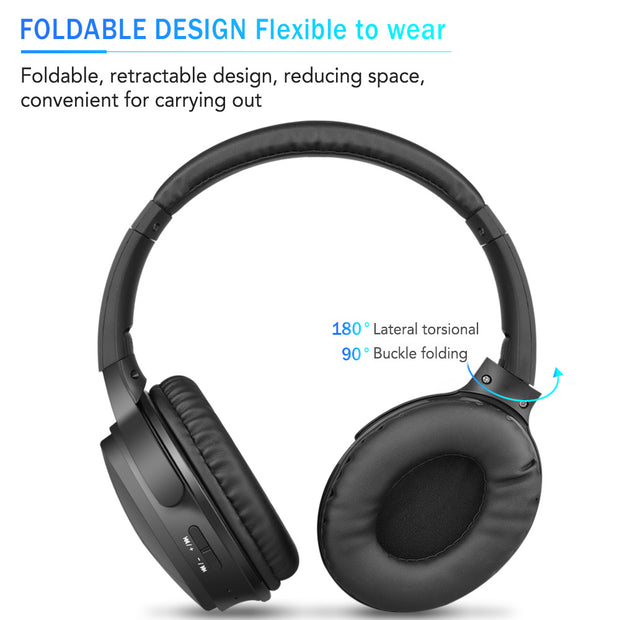 Noise Cancelling Folding Wireless Headset Headset - Golden Greatness