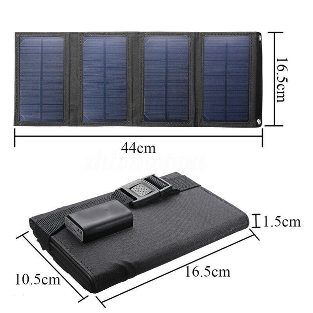USB Interface 20W5V Portable Solar Foldable Battery Panel - Golden Greatness